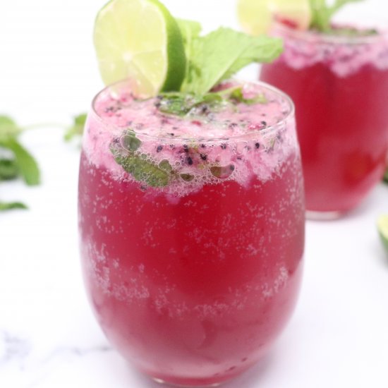 Dragon Fruit Mojito Mocktails