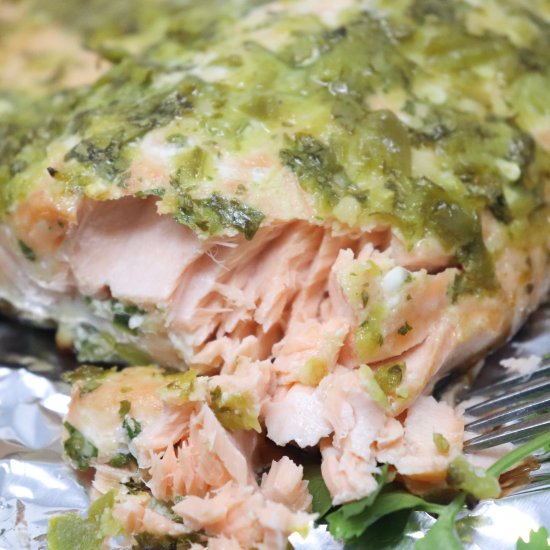 Oven Baked Cilantro Lime Salmon