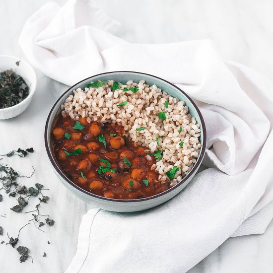 Quick Chickpea Masala