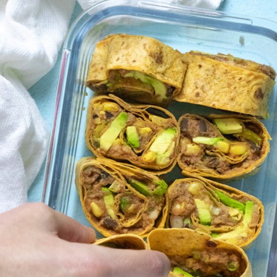 Southwest Vegan Pinwheel Sandwiches