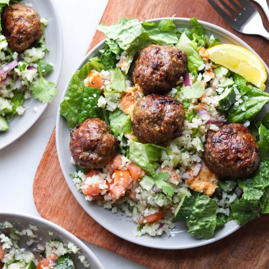 Paleo Mediterranean Lamb Meatballs