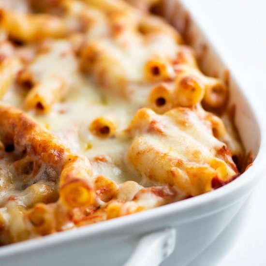 Three Cheese Baked Ziti