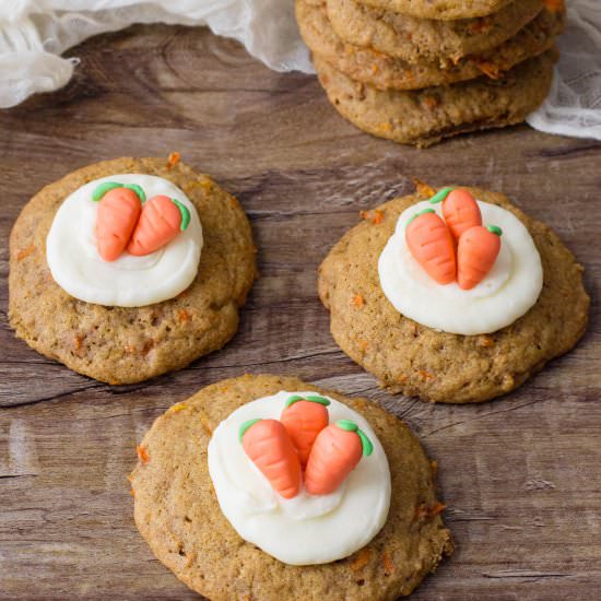 The BEST Carrot Cake Cookies