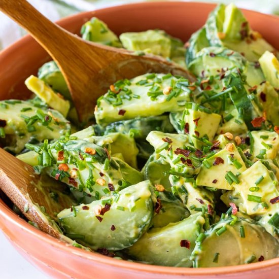 Cucumber Avocado Salad