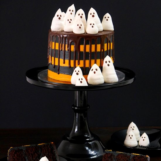 Halloween Choc Orange Layer Cake