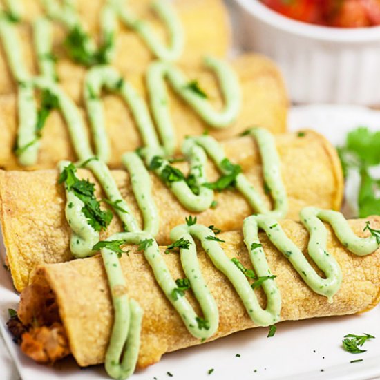 Baked Chicken Taquitos