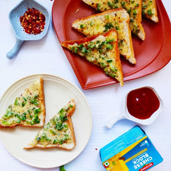 Capsicum Cheese Toast Recipe