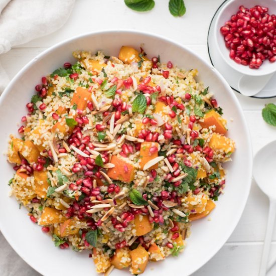 Ginger-Chili Pumpkin Bulgur Salad