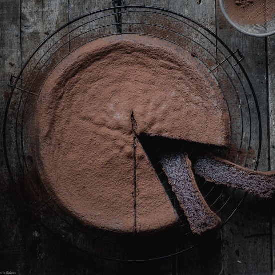 Flourless cacao cake