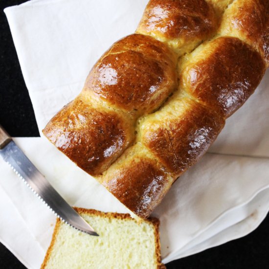 Brioche loaf bread