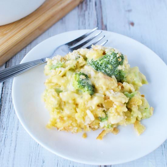 Cheesy Broccoli Rice Casserole