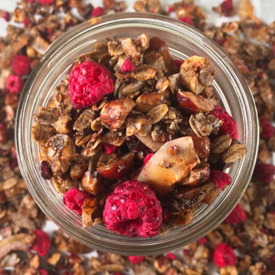 Cacao Hazelnut Raspberry Granola