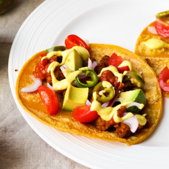 Cali Tempeh Tacos with Cashew Queso