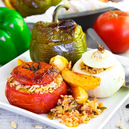 GEMISTA – Greek stuffed vegetables