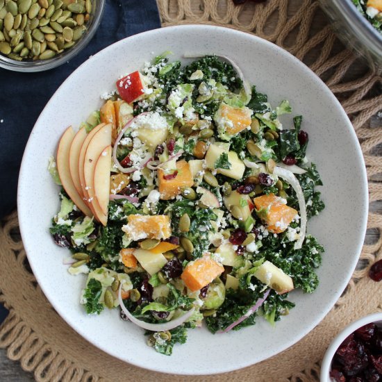 Kale & Brussel Sprout Harvest Salad