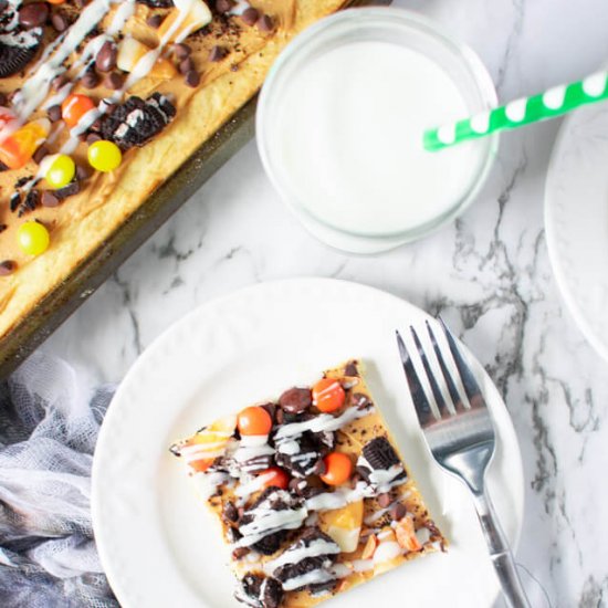 Halloween Sugar Cookie Pizza