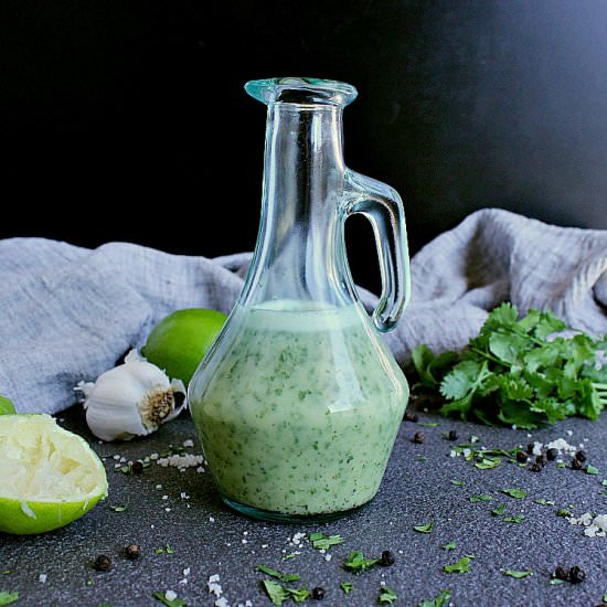 5 Minute Keto Cilantro Lime Dressing