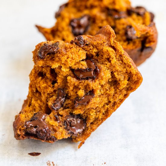 Chocolate Chip Pumpkin Muffins