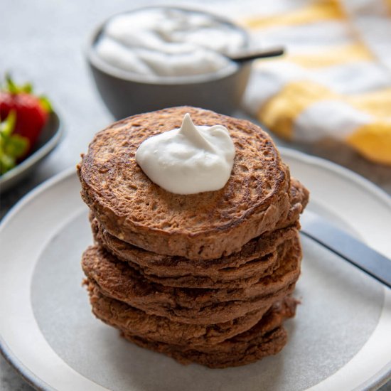 Chocolate Keto Protein Pancakes