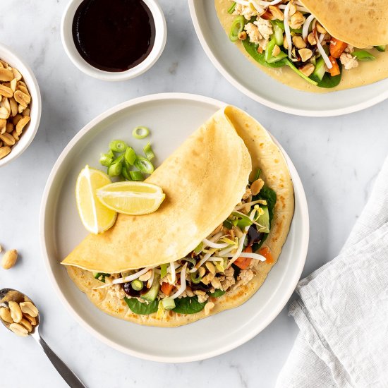 Vietnamese Chicken Crepes