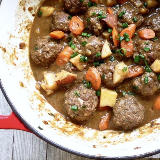 Comforting Cajun Meatball Stew