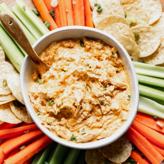 Healthy Buffalo Chicken Dip