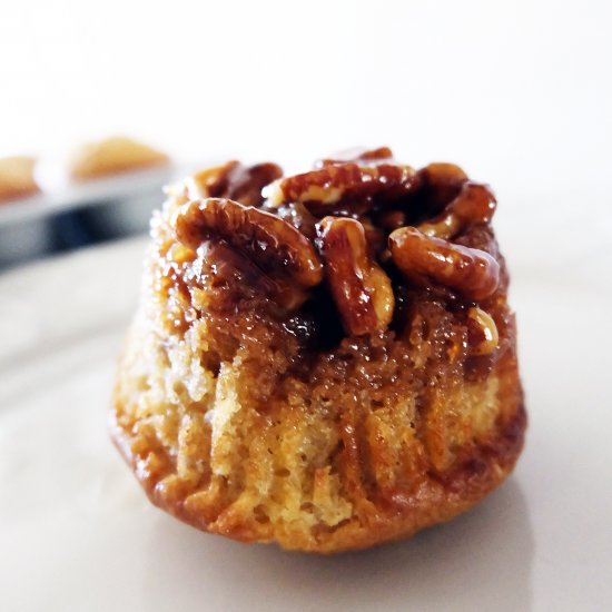 Upside Down Pecan Sticky Muffins