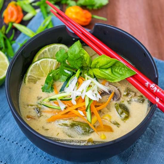 Instant Pot Thai Chicken Veg Soup