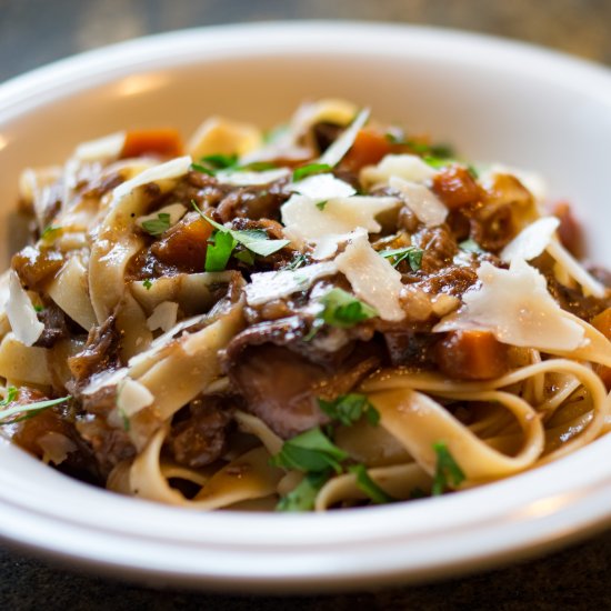 Short Rib Ragu & Tagliatelle Pasta