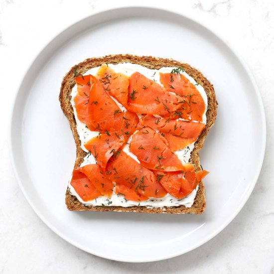 Smoked Salmon Breakfast Toast