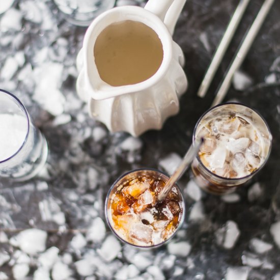 Coconut Condensed Milk Iced Coffee