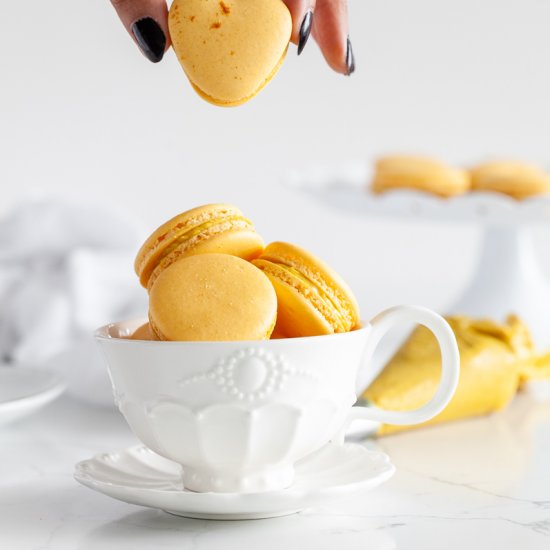 Golden Milk Turmeric Macarons