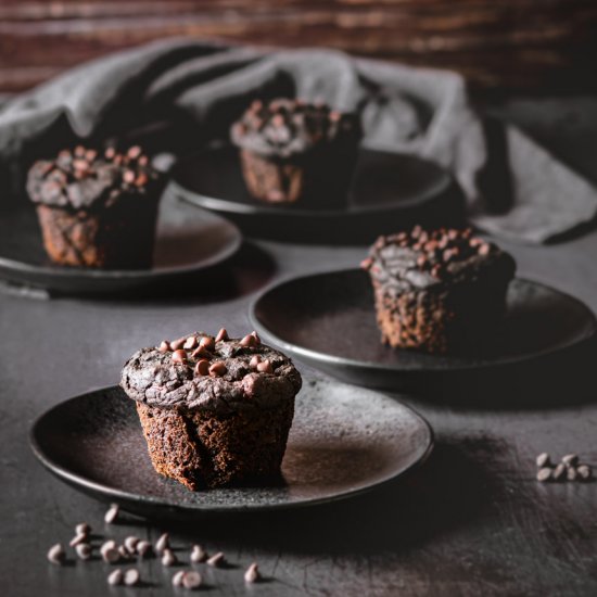 Chocolate Sweet Potato Muffins