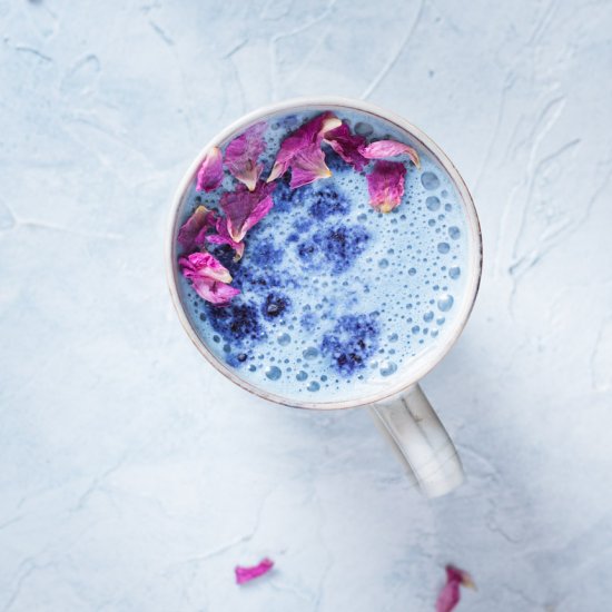 Butterfly pea latte