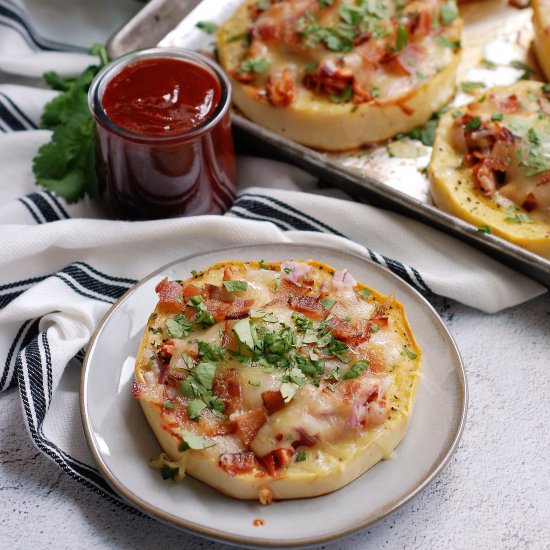 BBQ Chicken Pizza Spaghetti Squash