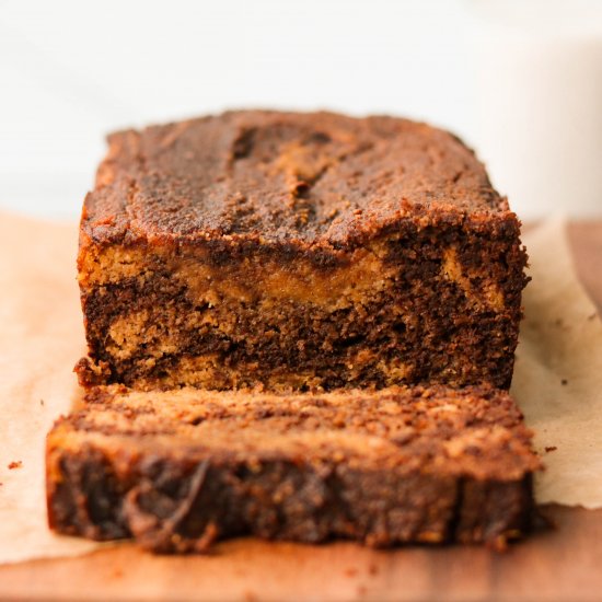 Marbled Chocolate Pumpkin Bread