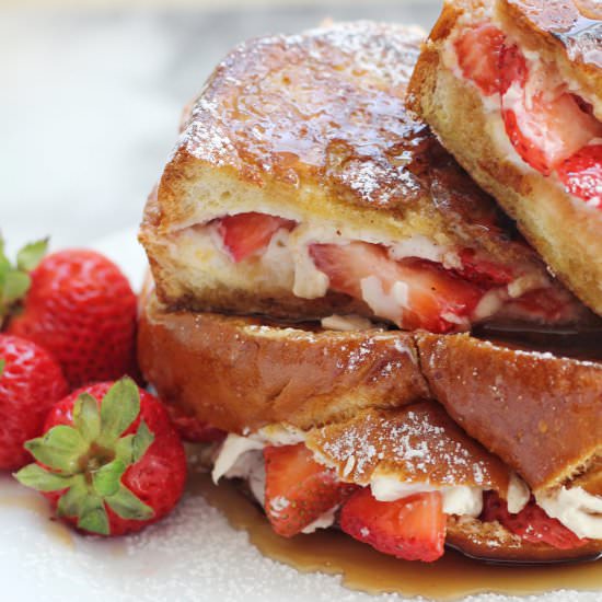 Strawberry Stuffed French Toast