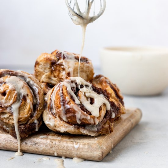 Vegan Sourdough Cinnamon Rolls