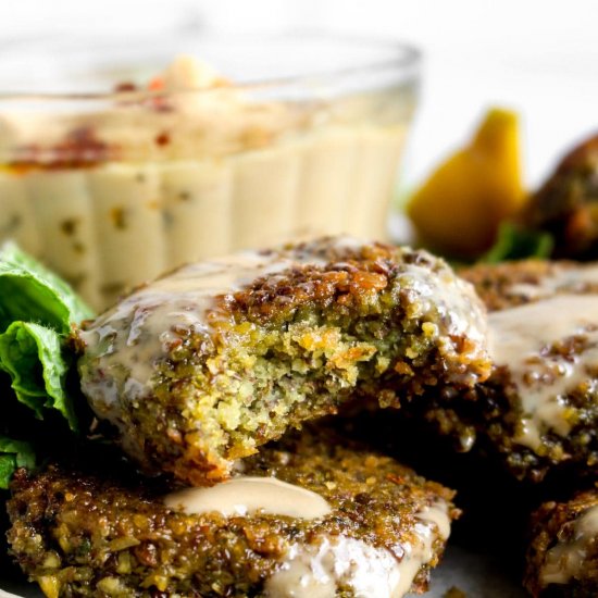 Baked Lentil Falafel