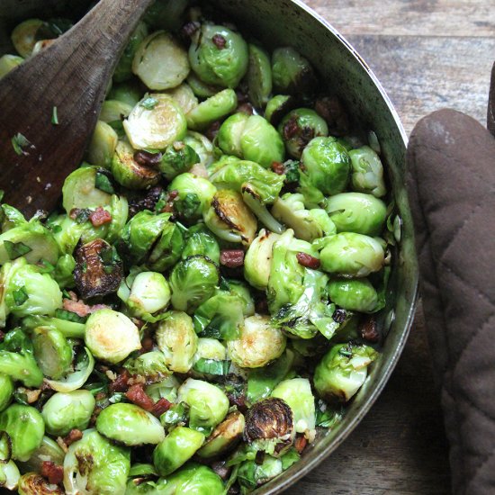 Brussels Sprouts with Pancetta