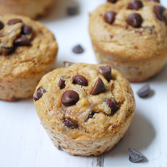 Banana chocolate chip muffins