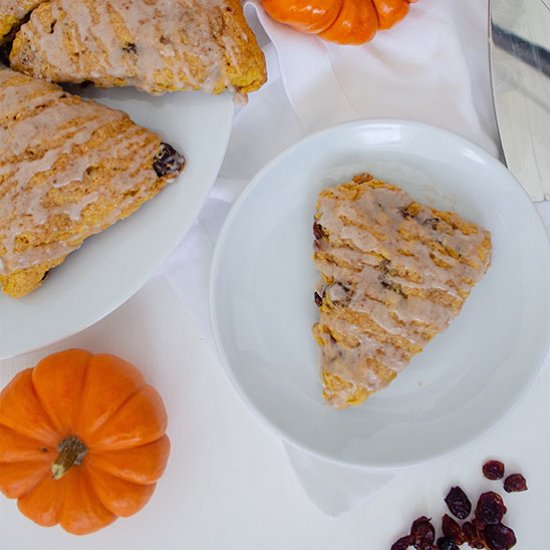 Pumpkin Cranberry Scones