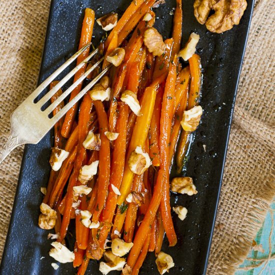 Sauteed Carrots in Maple Glaze