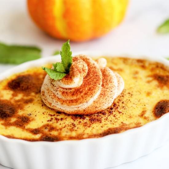 pumpkin spice creme brulee