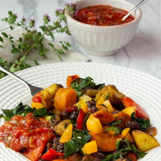 Quick Vegetable Hash Skillet Dinner