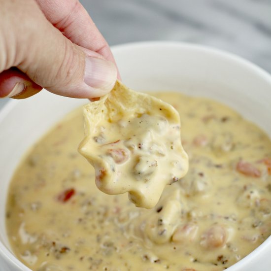 Velveeta Rotel Dip with Sausage