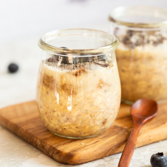 Samoa Cookie Overnight Oats