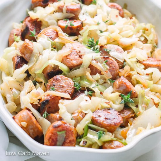 Easy Sausage and Cabbage Dinner