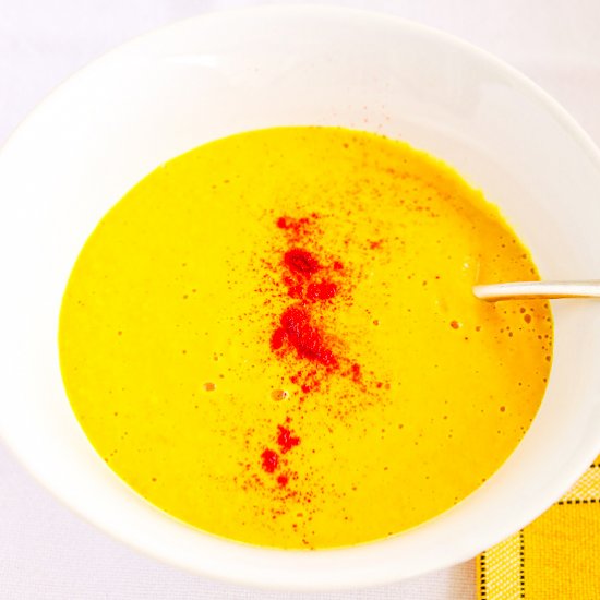 roasted corn & butternut soup