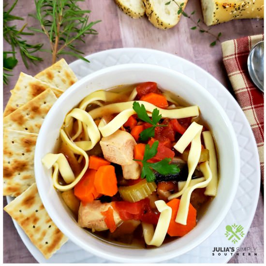 Hearty Crockpot Chicken Soup